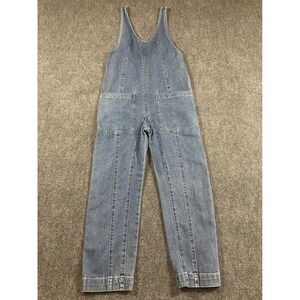 HG Medium Wash Denim Overalls Womens Size XS Jumpsuit Casual Boho Chic